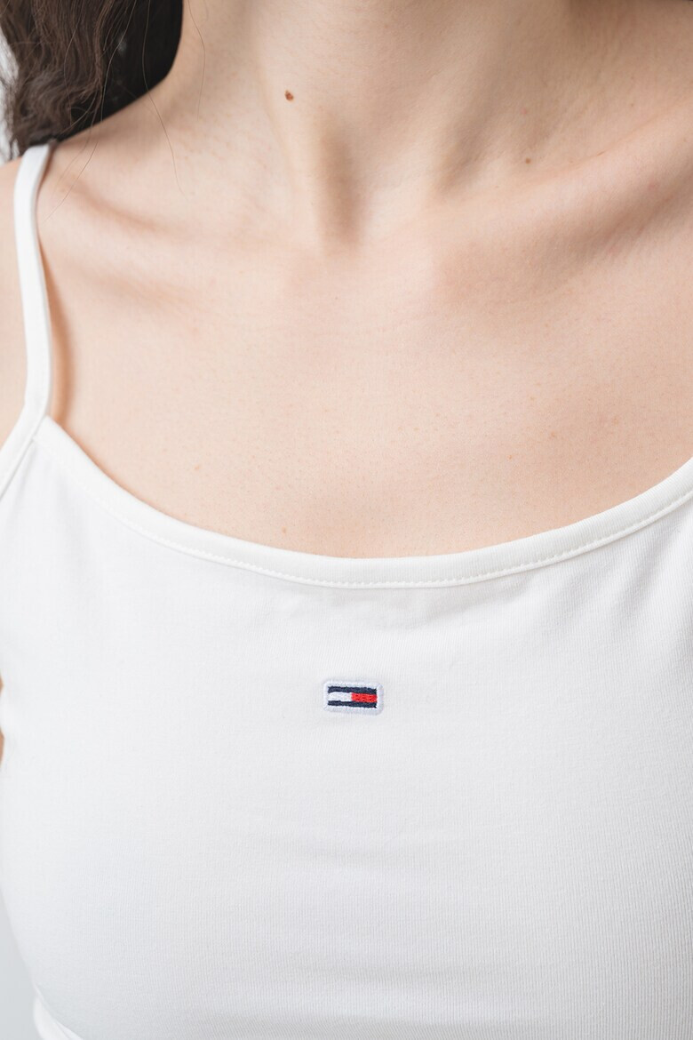 Tommy Jeans Памучен топ с лого - Pepit.bg