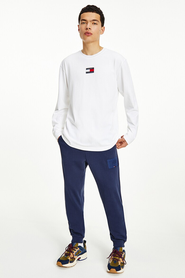 Tommy Jeans Памучна блуза с лого - Pepit.bg