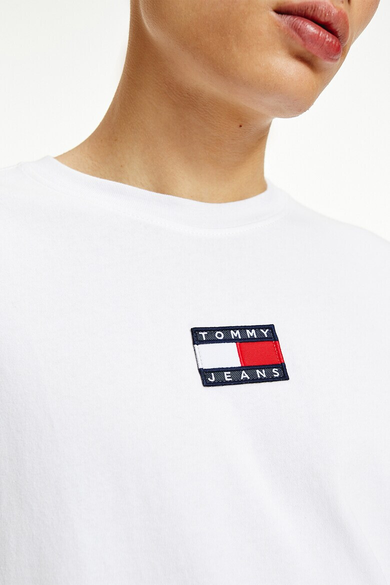 Tommy Jeans Памучна блуза с лого - Pepit.bg