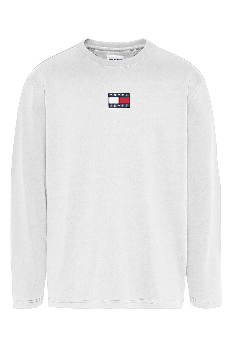 Tommy Jeans Памучна блуза с лого - Pepit.bg