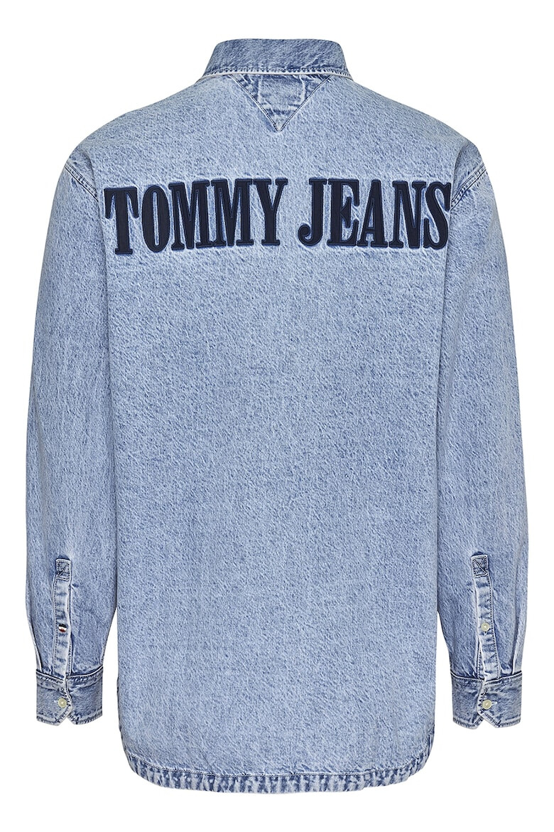 Tommy Jeans Памучна риза с лого - Pepit.bg