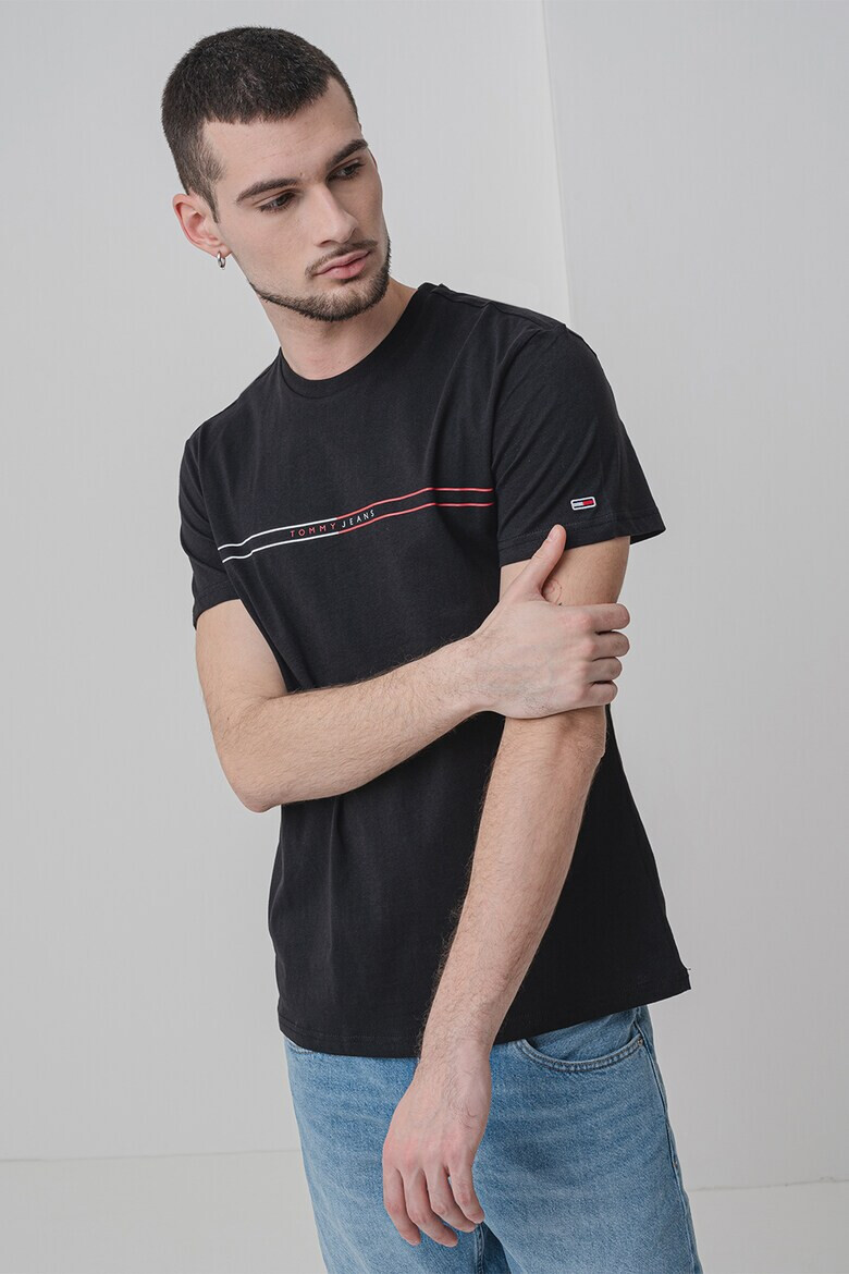 Tommy Jeans Памучна слим тениска - Pepit.bg