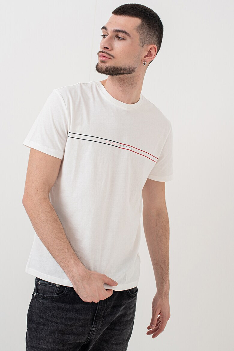 Tommy Jeans Памучна слим тениска - Pepit.bg