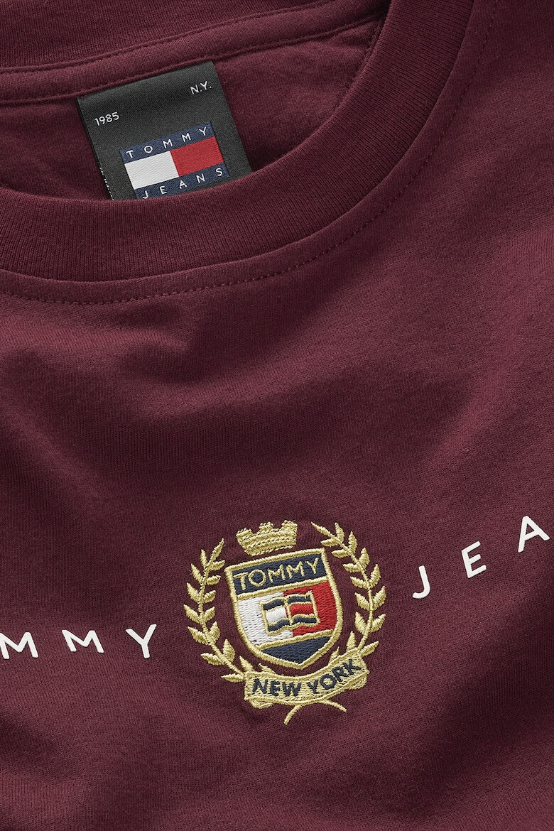 Tommy Jeans Памучна тениска с бродирано лого - Pepit.bg