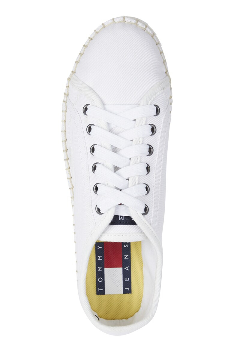 Tommy Jeans Памучни еспадрили с равна платформа - Pepit.bg