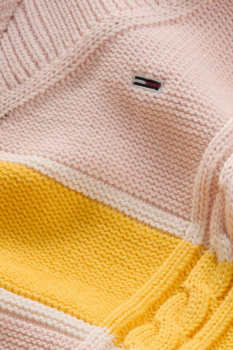 Tommy Jeans Плетен елек с шпиц - Pepit.bg