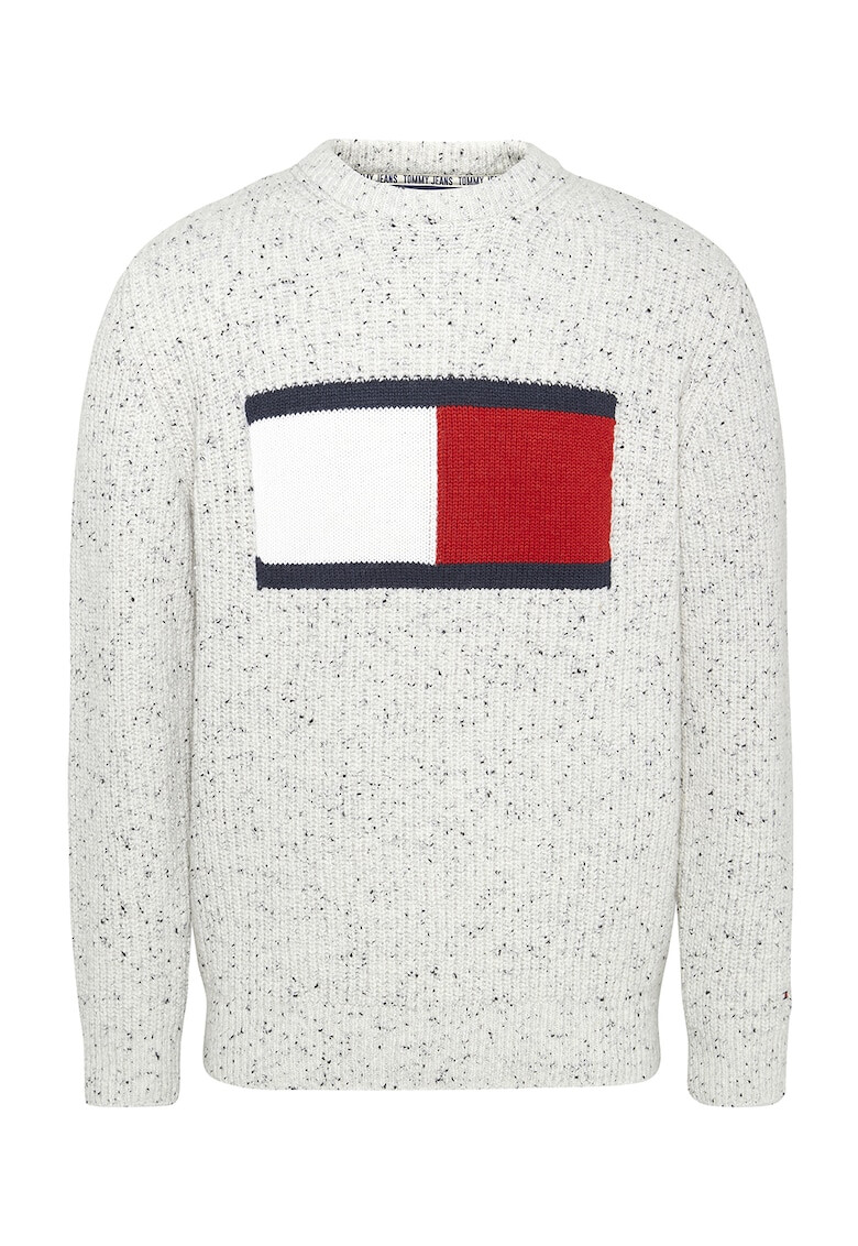 Tommy Jeans Плетен пуловер Flag - Pepit.bg