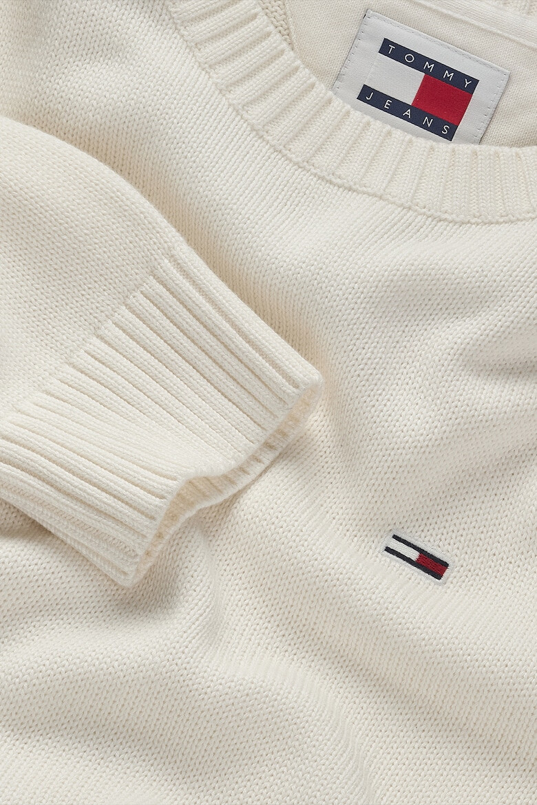 Tommy Jeans Пуловер Essential с овално деколте - Pepit.bg