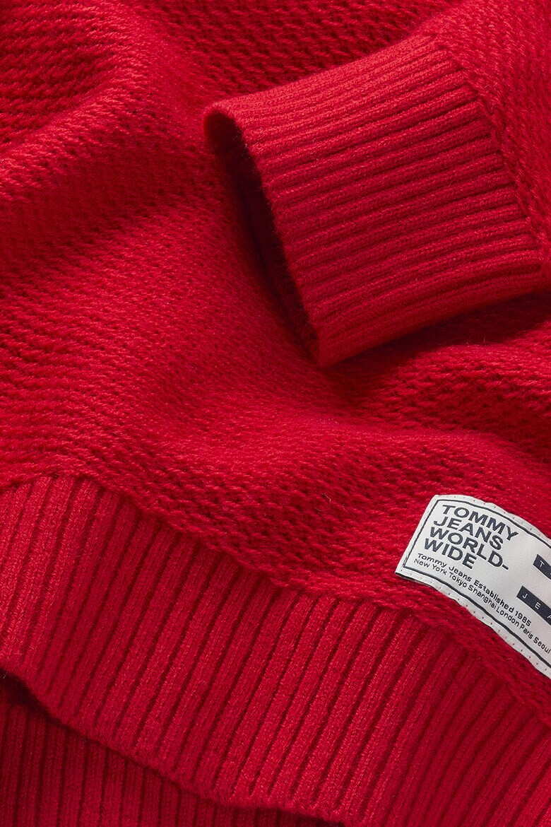 Tommy Jeans Пуловер с релеф - Pepit.bg