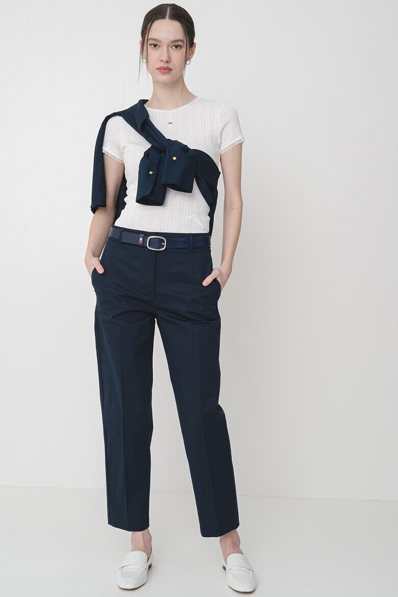 Tommy Jeans Релефна тениска с лого - Pepit.bg
