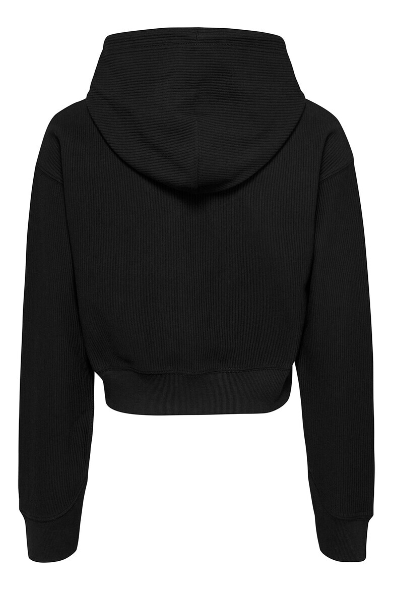 Tommy Jeans Рипсено късо худи с цип - Pepit.bg