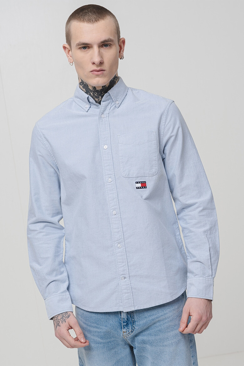Tommy Jeans Риза Oxford с лого - Pepit.bg