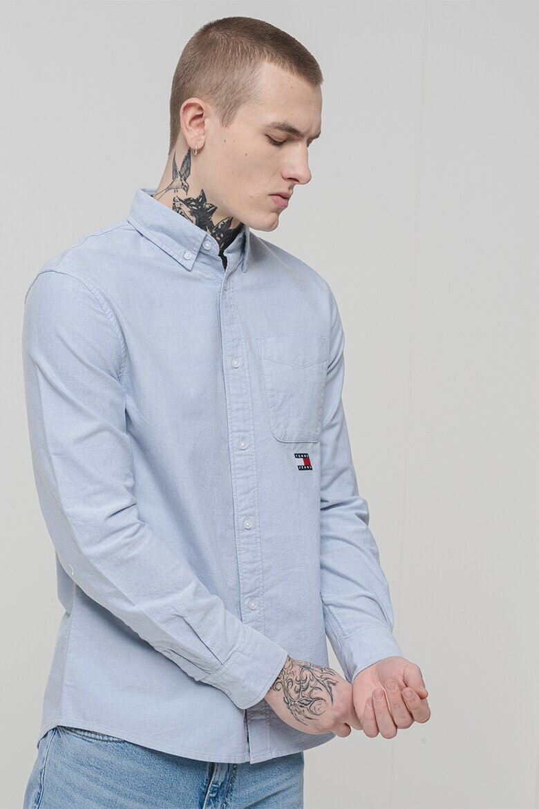 Tommy Jeans Риза Oxford с лого - Pepit.bg