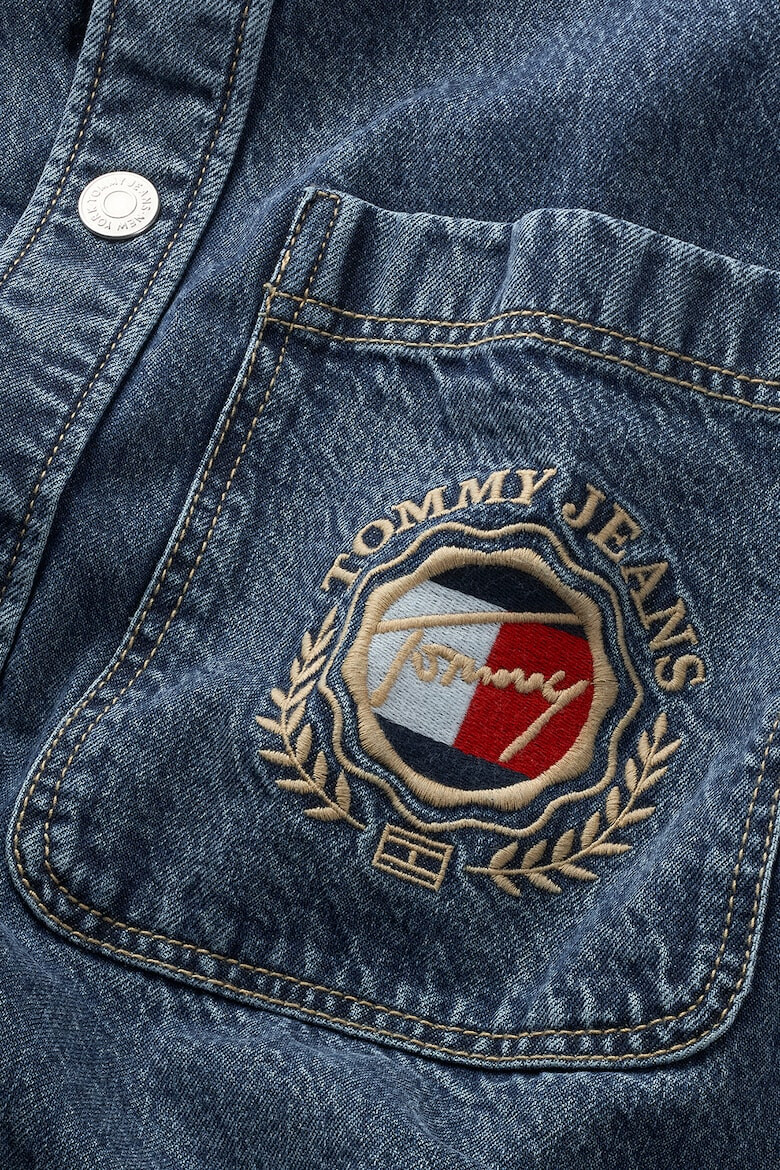 Tommy Jeans Риза с органичен памук и къси ръкави - Pepit.bg