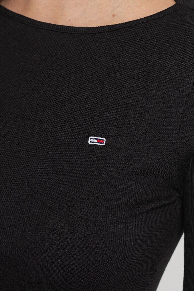 Tommy Jeans Скъсена блуза с лого - Pepit.bg