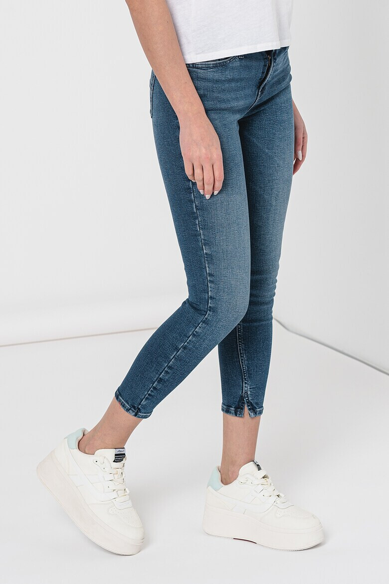 Tommy Jeans Скъсени скини дънки Nora - Син меланж - Pepit.bg