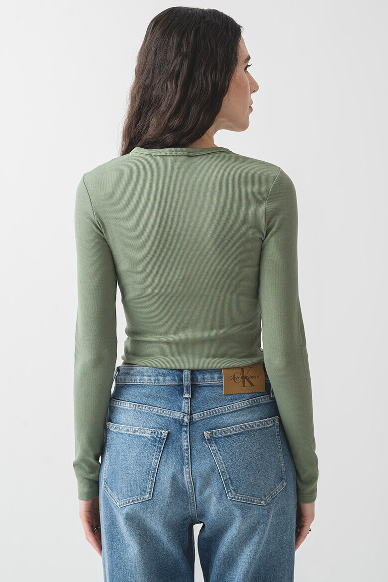 Tommy Jeans Слим блуза с бродирано лого - Pepit.bg