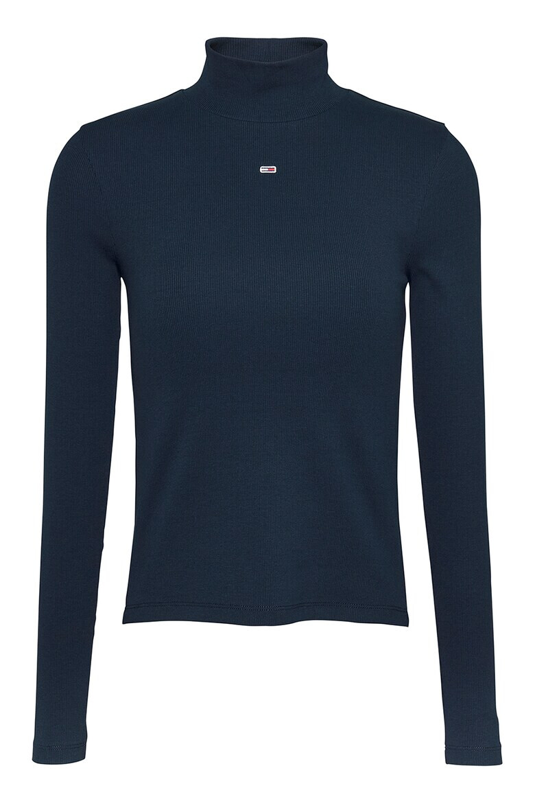 Tommy Jeans Слим блуза с поло - Pepit.bg