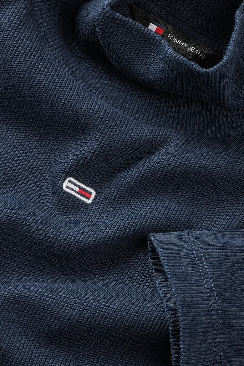 Tommy Jeans Слим блуза с поло - Pepit.bg