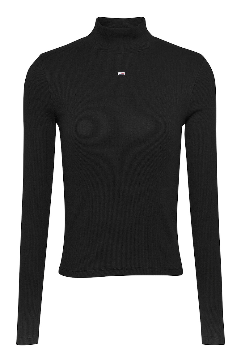 Tommy Jeans Слим блуза с поло - Pepit.bg