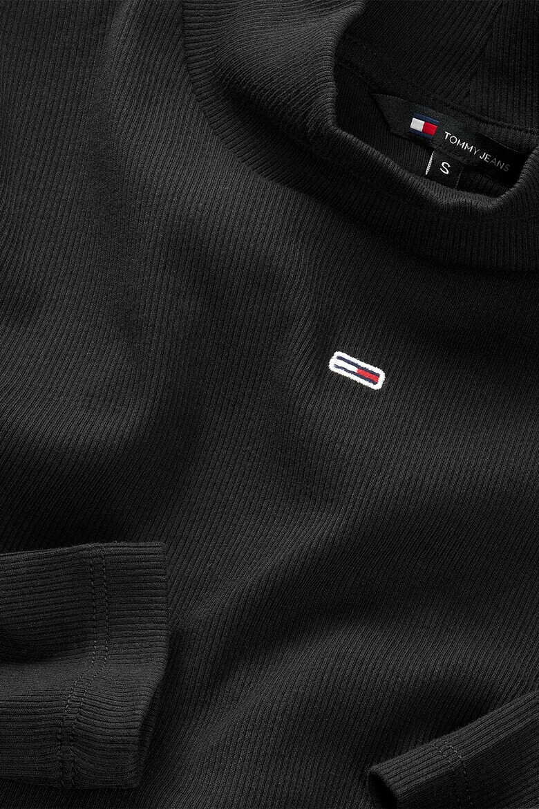 Tommy Jeans Слим блуза с поло - Pepit.bg