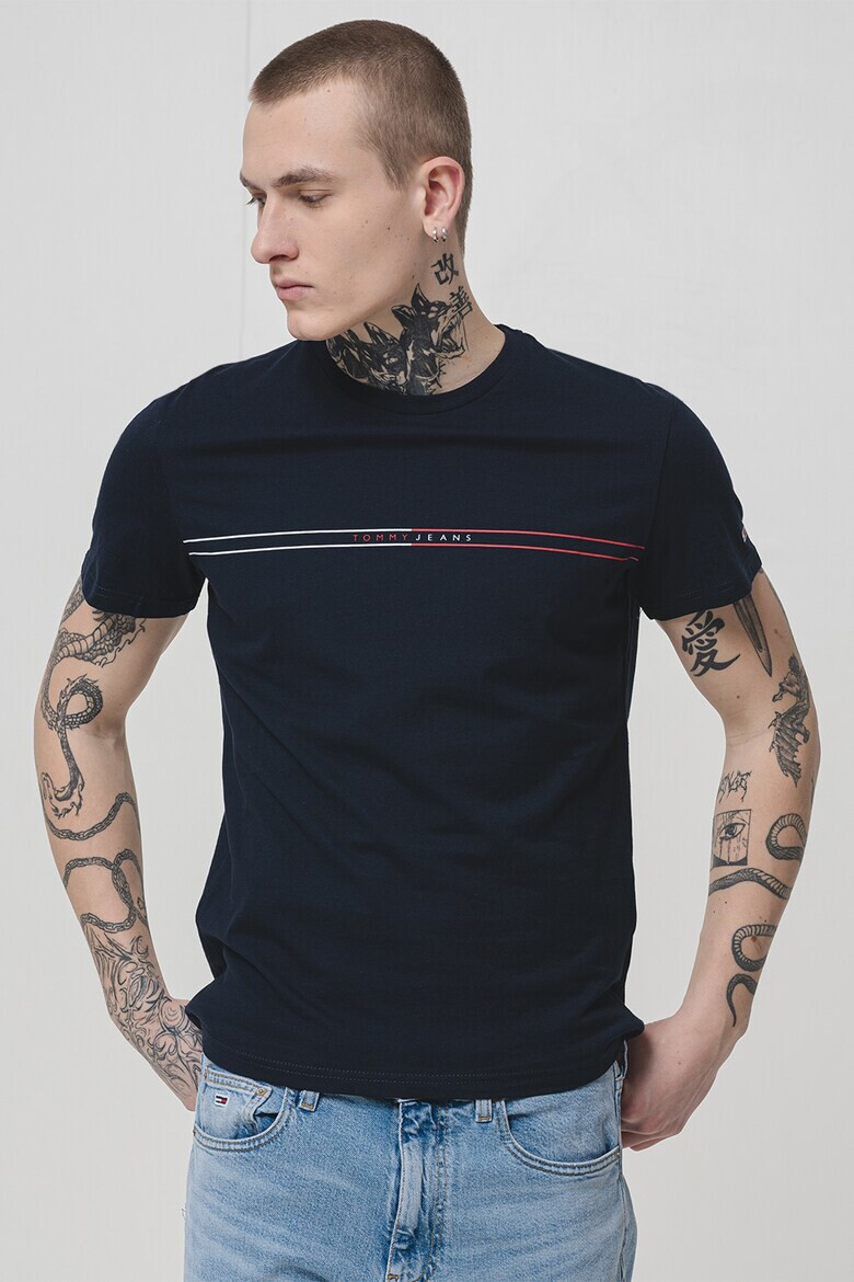 Tommy Jeans Памучна слим тениска - Pepit.bg