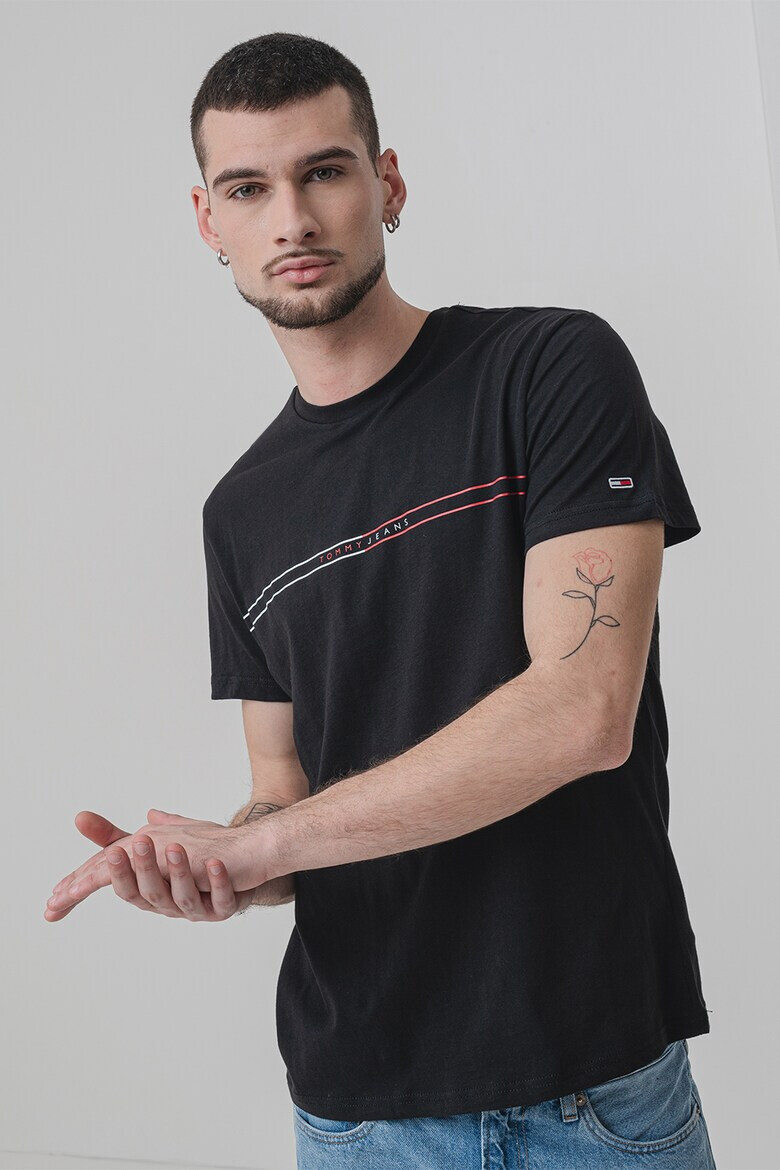 Tommy Jeans Памучна слим тениска - Pepit.bg