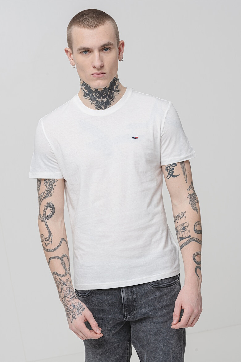Tommy Jeans Слим тениска - 3 броя - Бял/Избеляло черно - Pepit.bg