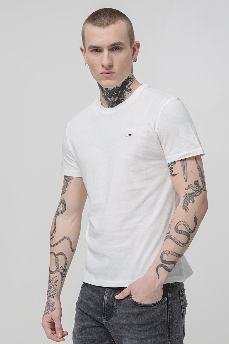 Tommy Jeans Слим тениска - 3 броя - Бял/Избеляло черно - Pepit.bg