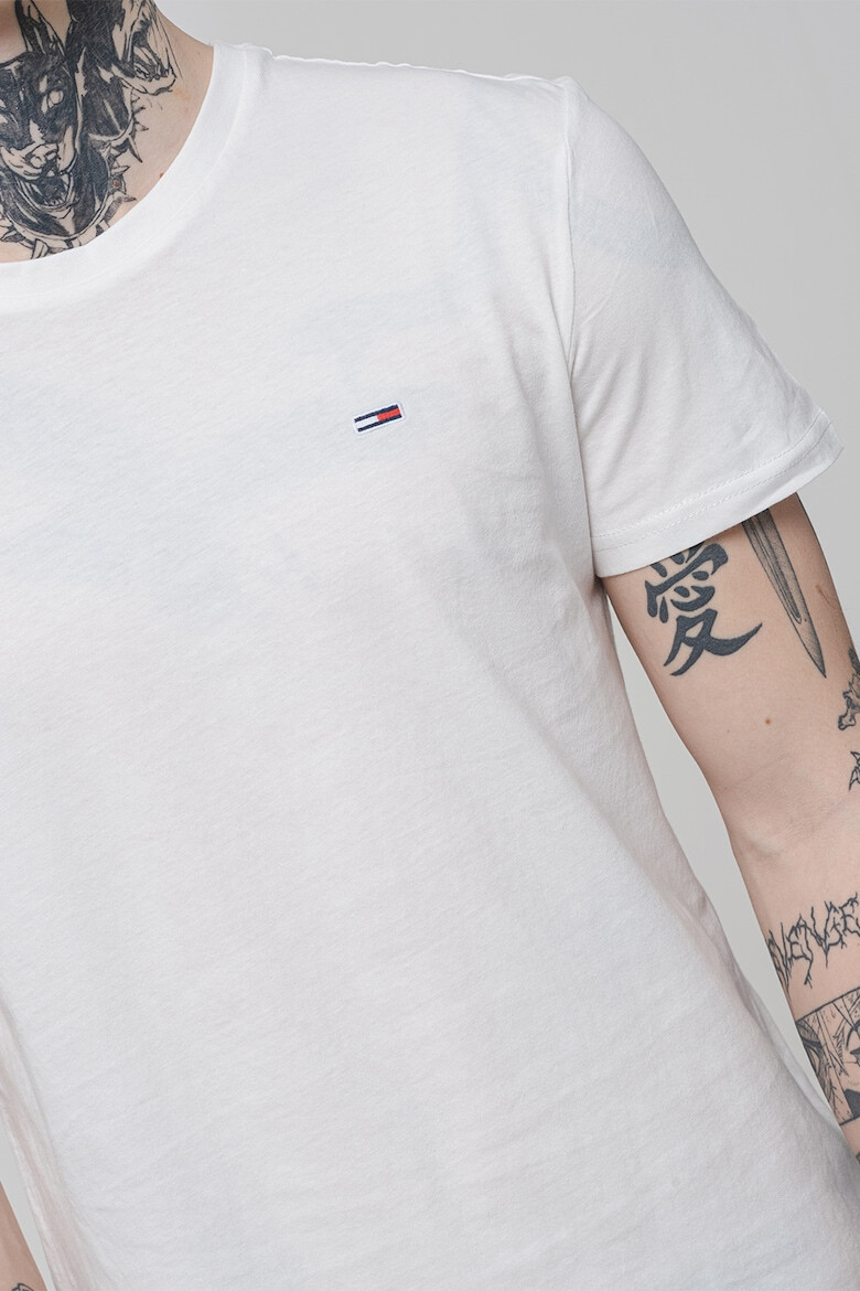 Tommy Jeans Слим тениска - 3 броя - Бял/Избеляло черно - Pepit.bg