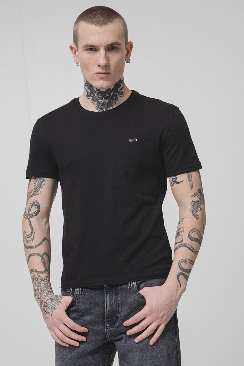 Tommy Jeans Слим тениска - 3 броя - Бял/Избеляло черно - Pepit.bg