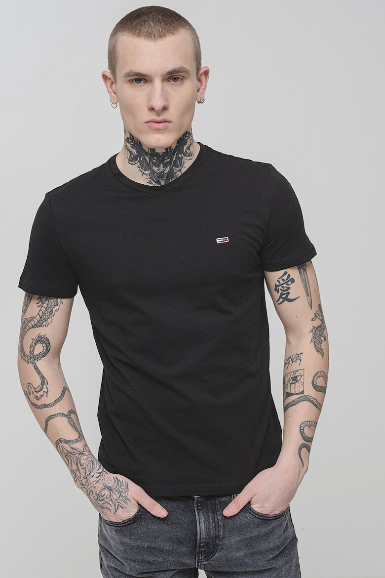Tommy Jeans Слим тениска - 3 броя - Бял/Черен/Тъмносин - Pepit.bg