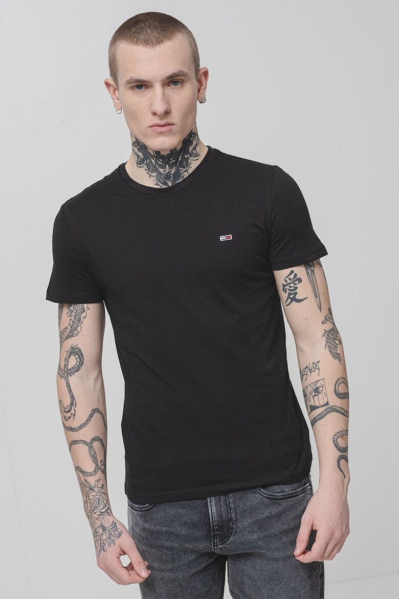 Tommy Jeans Слим тениска - 3 броя - Бял/Черен/Тъмносин - Pepit.bg