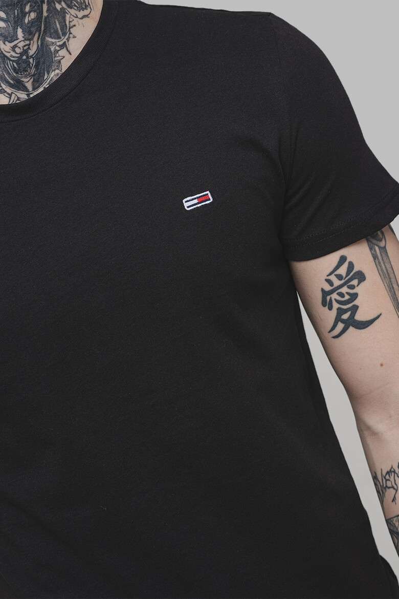 Tommy Jeans Слим тениска - 3 броя - Бял/Черен/Тъмносин - Pepit.bg
