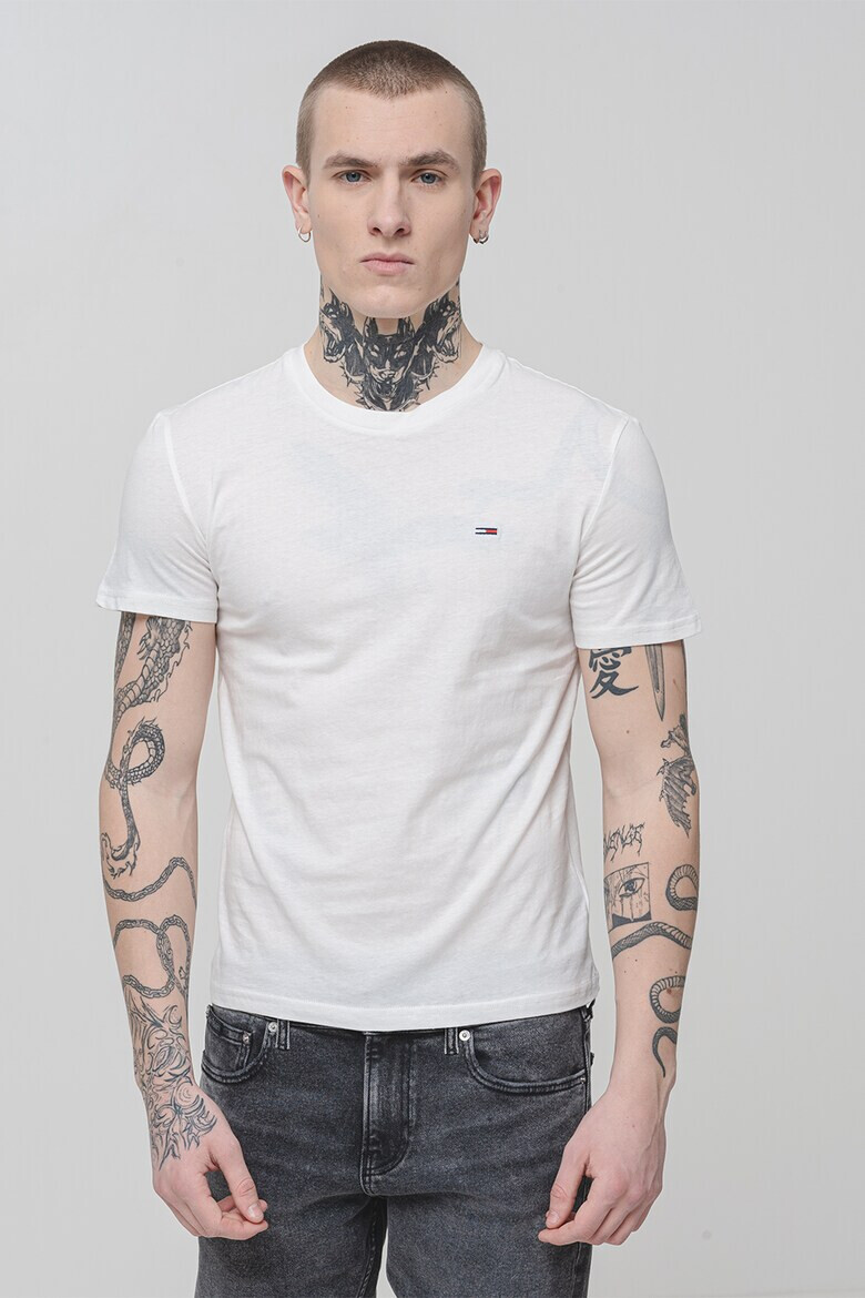 Tommy Jeans Слим тениска - 3 броя - Бял/Черен/Тъмносин - Pepit.bg