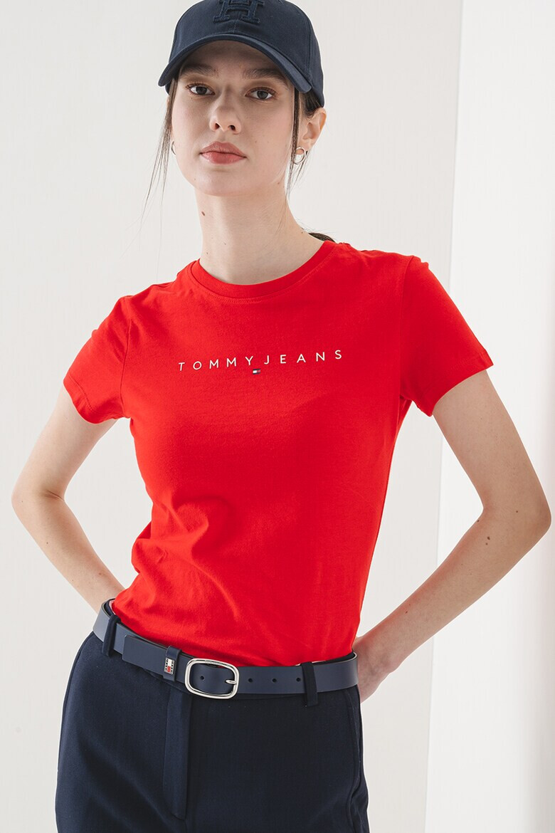Tommy Jeans Слим тениска с лого - Pepit.bg