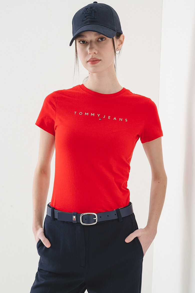 Tommy Jeans Слим тениска с лого - Pepit.bg