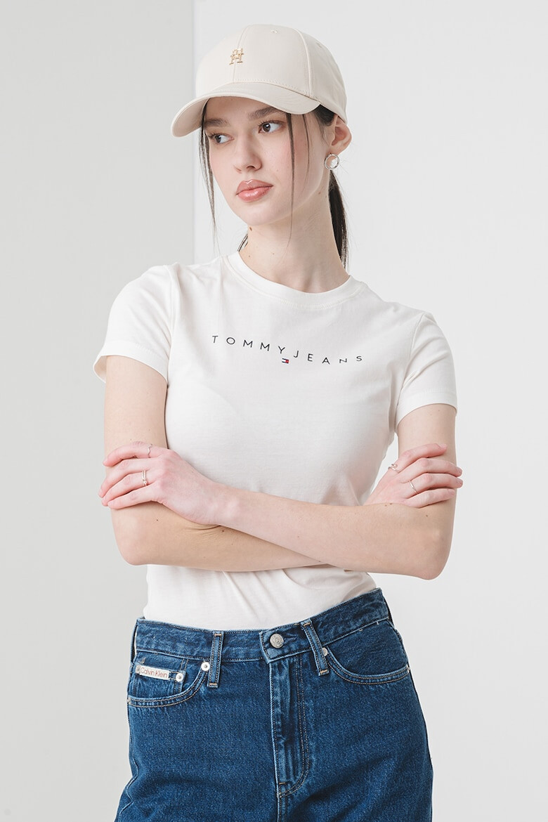 Tommy Jeans Слим тениска с лого - Pepit.bg