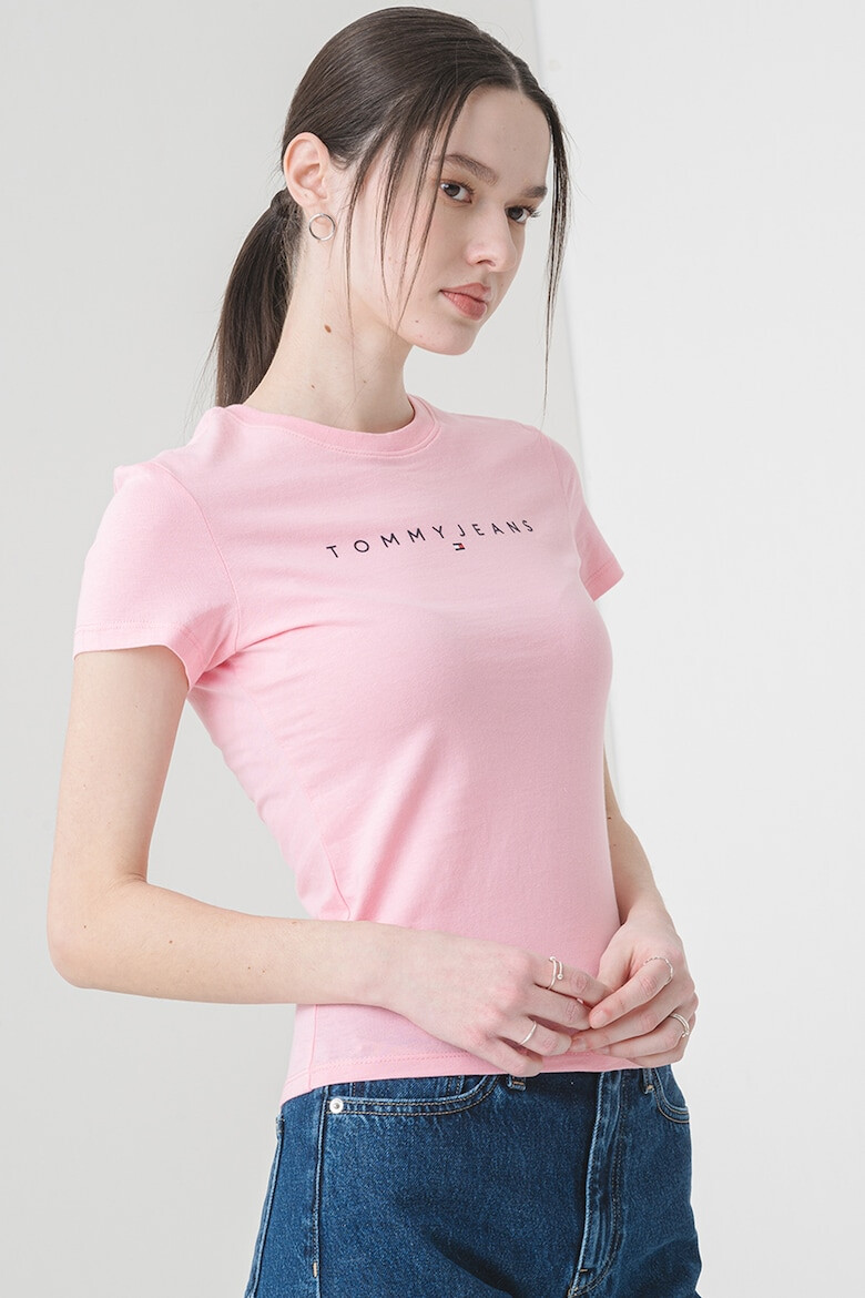 Tommy Jeans Слим тениска с лого - Pepit.bg