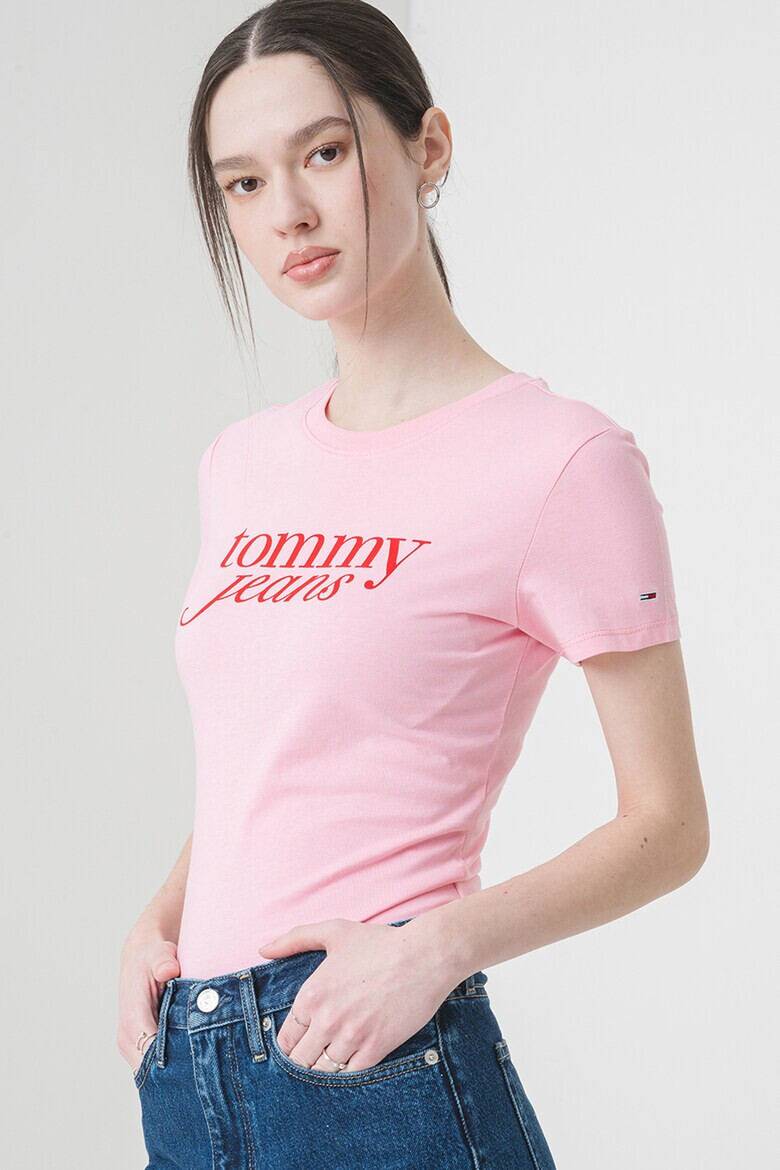 Tommy Jeans Слим тениска с лого - Pepit.bg