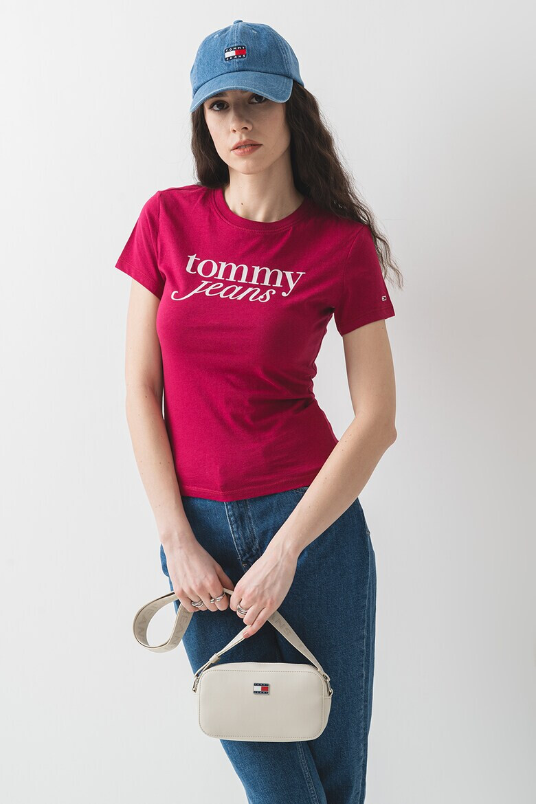Tommy Jeans Слим тениска с лого - Pepit.bg