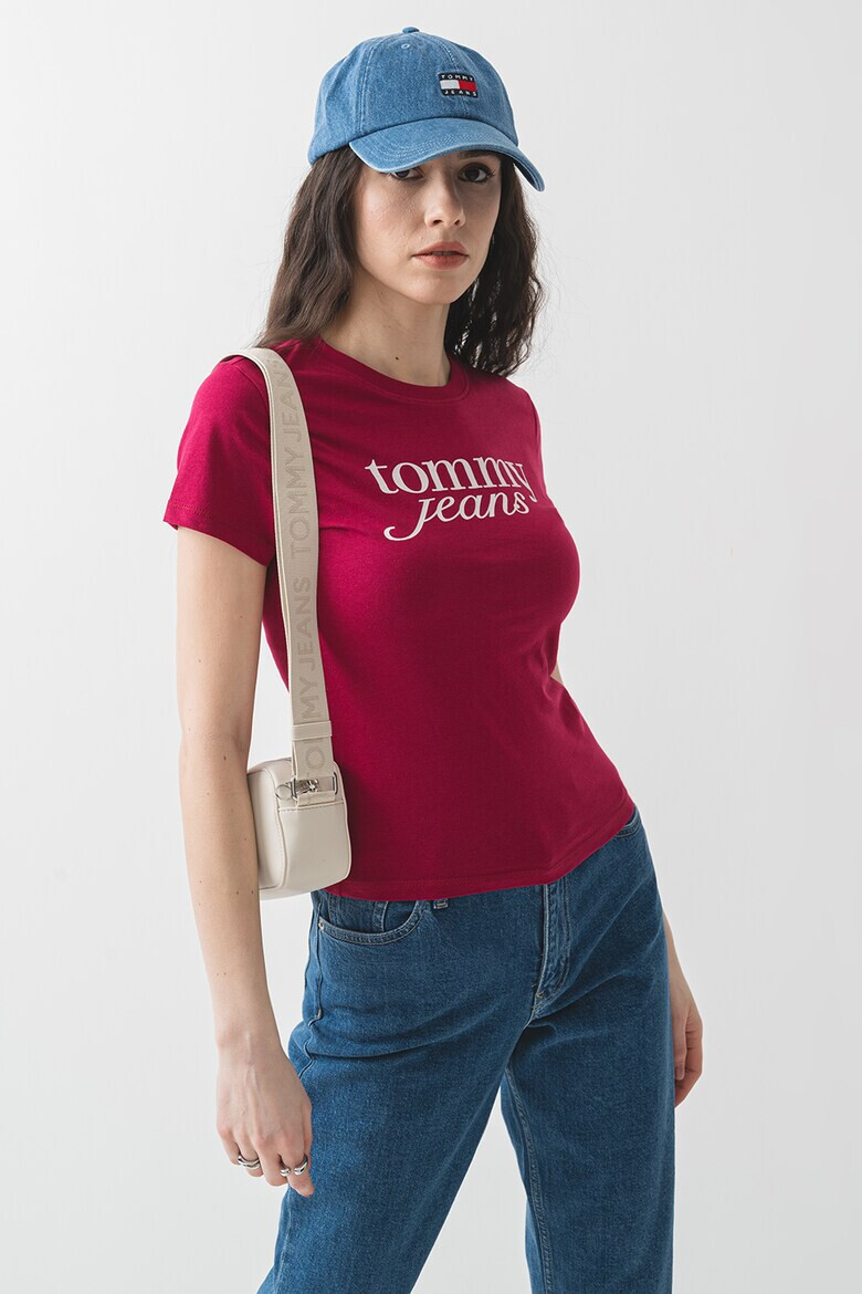 Tommy Jeans Слим тениска с лого - Pepit.bg