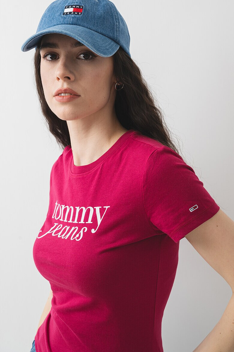 Tommy Jeans Слим тениска с лого - Pepit.bg