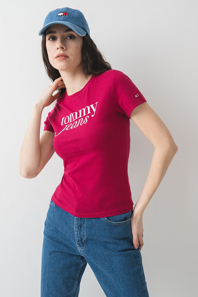 Tommy Jeans Слим тениска с лого - Pepit.bg