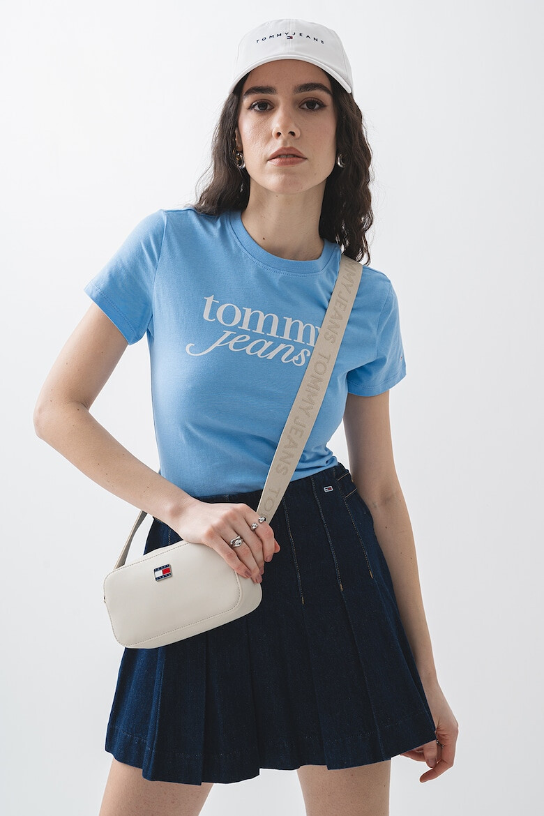 Tommy Jeans Слим тениска с лого - Pepit.bg