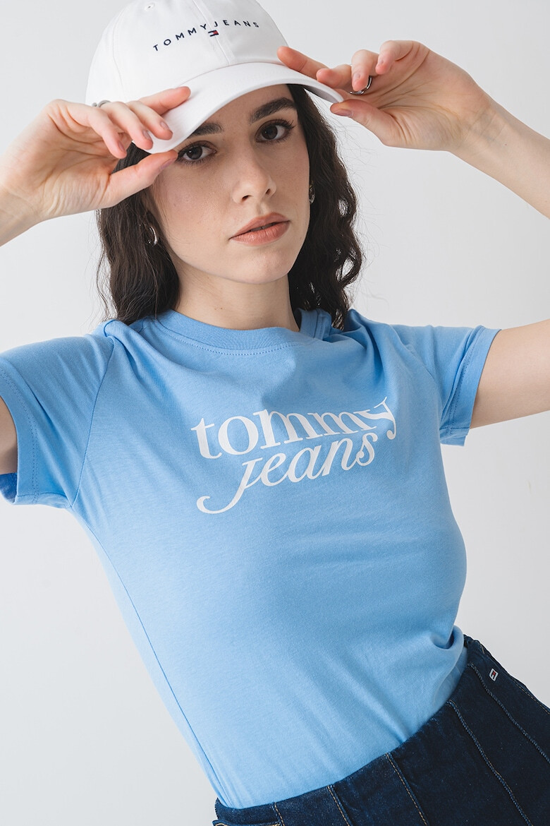 Tommy Jeans Слим тениска с лого - Pepit.bg