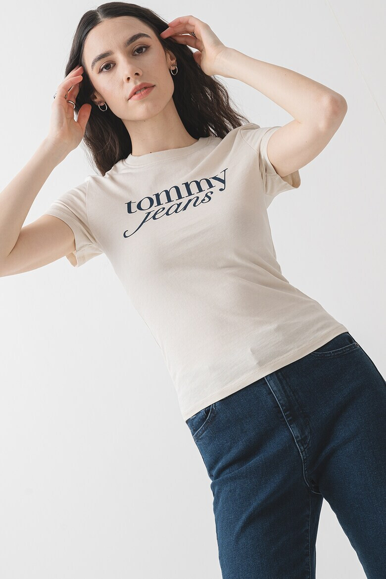 Tommy Jeans Слим тениска с лого - Pepit.bg