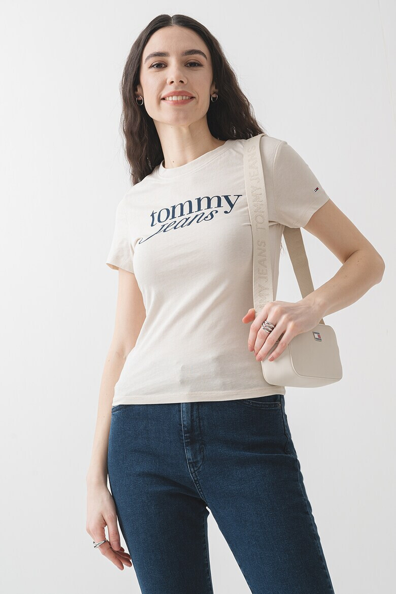 Tommy Jeans Слим тениска с лого - Pepit.bg
