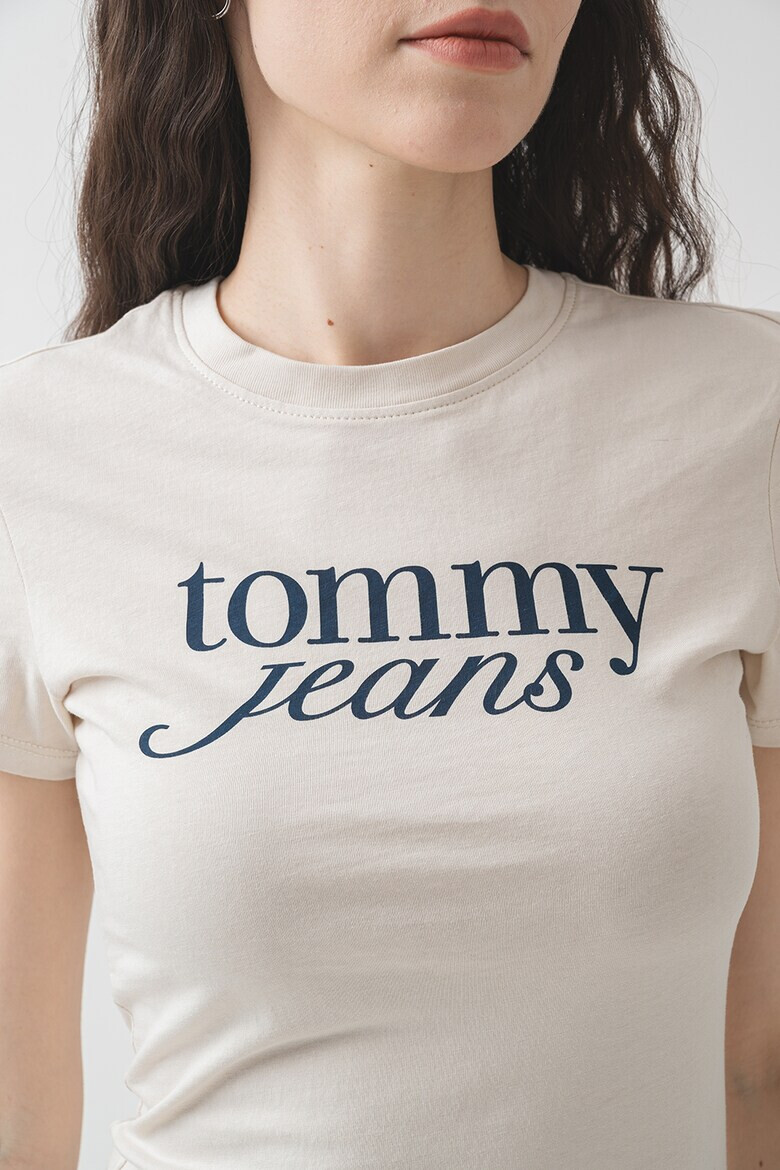 Tommy Jeans Слим тениска с лого - Pepit.bg
