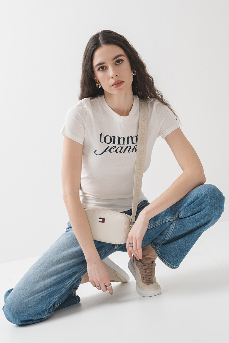 Tommy Jeans Слим тениска с лого - Pepit.bg